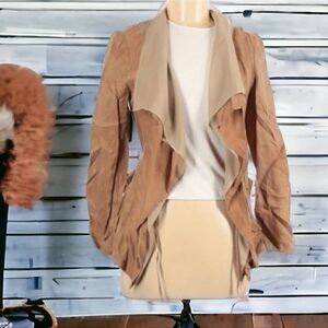 Suede Style Light Weight Jacket Size 38 (US 6/8)